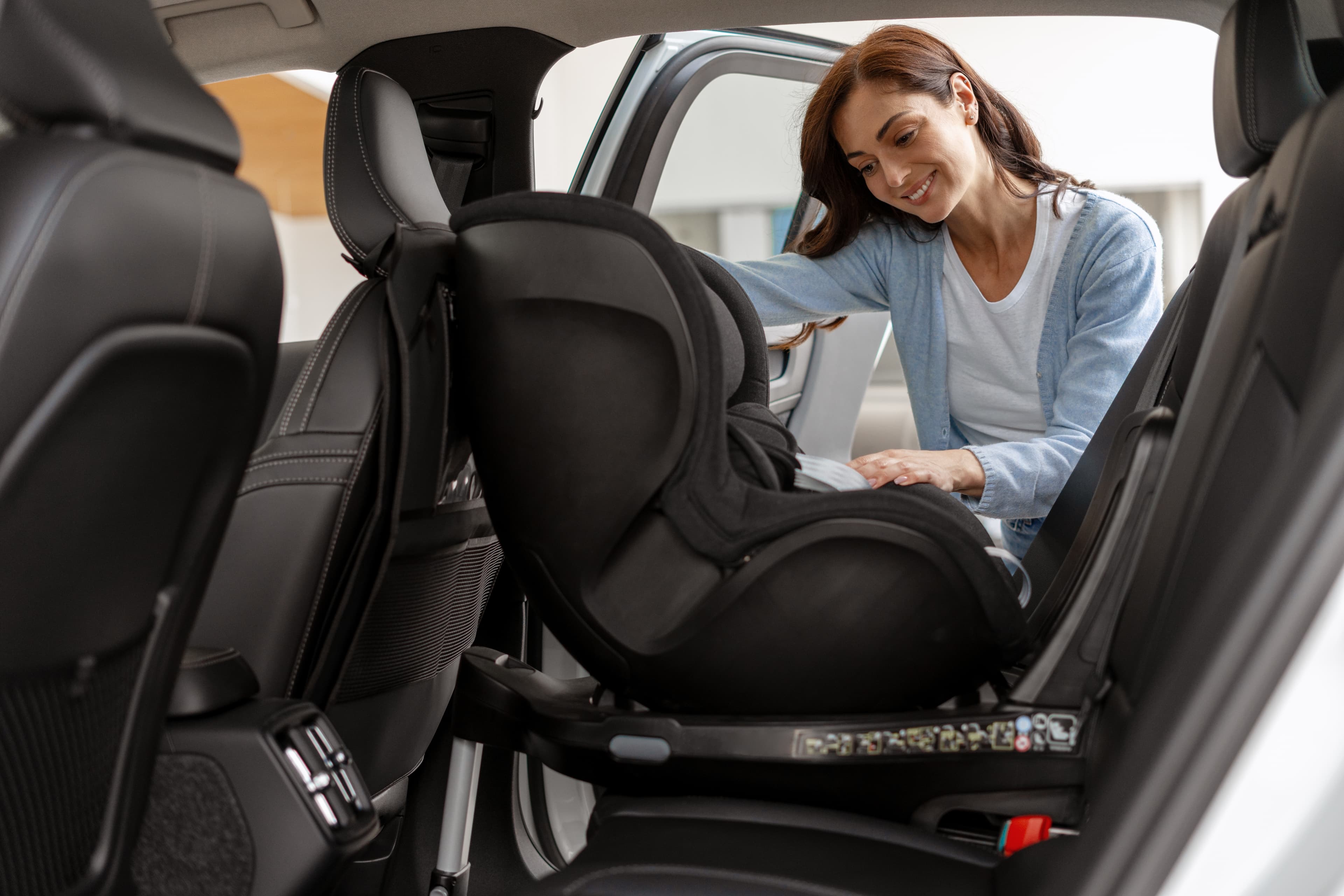 Interior protection cross section showing antibacterial-infused vehicle surface technology